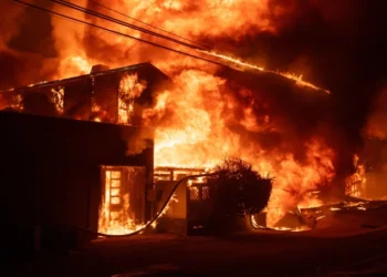 Thousands flee as wildfires burn out of control in Los Angeles