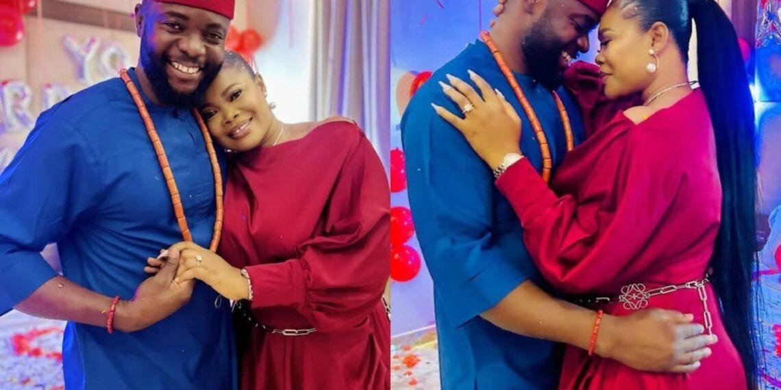 Nollywood Star Ruby Ojiakor engaged to Moc Madu, shares emotional proposal video