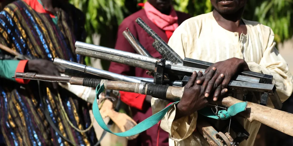 Bandit surrender arms