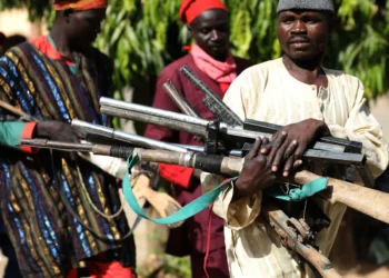 Bandit surrender arms