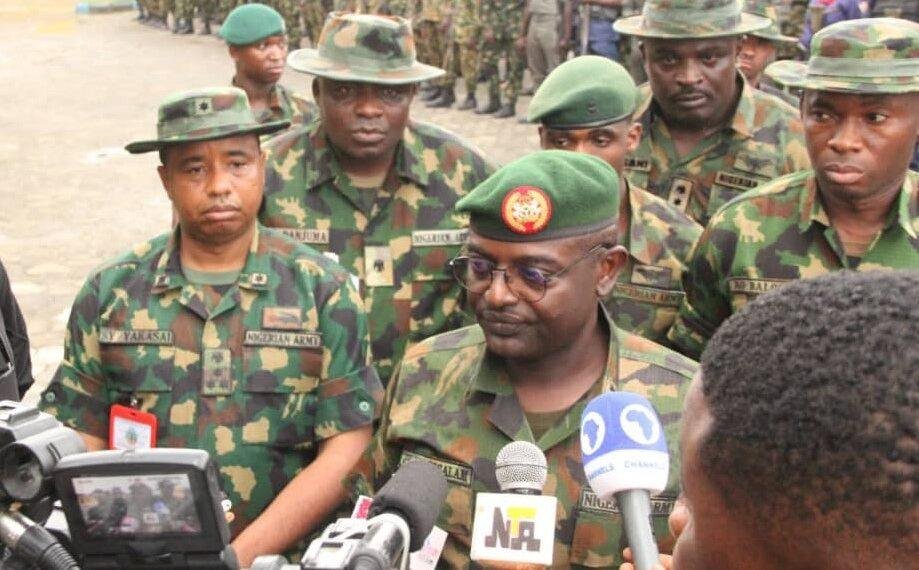 Nigerian Army General lauds troops for boosting Oil production in the Niger Delta