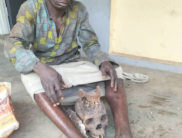 So-Safe Corps arrest Ogun man for exhuming human skull