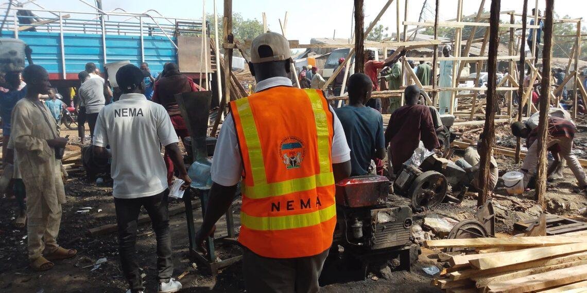 NEMA Evaluates Damage at Sokoto Market After Second Fire Outbreak This Month