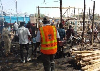 NEMA Evaluates Damage at Sokoto Market After Second Fire Outbreak This Month