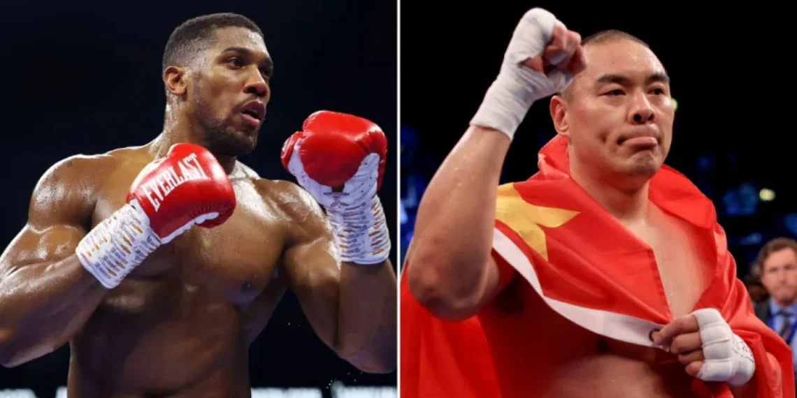Anthony Joshua accused of shunning Chinese boxer Zhilei