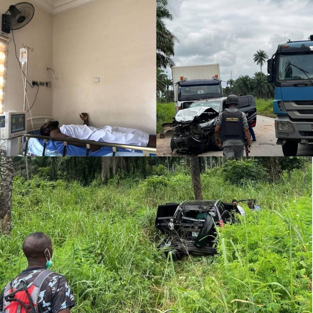 Nigerian Rapper Odumodublvck survives ghastly Car accident, shares hospital photos