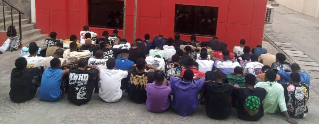EFCC arrest 59 internet fraud suspects in Abuja