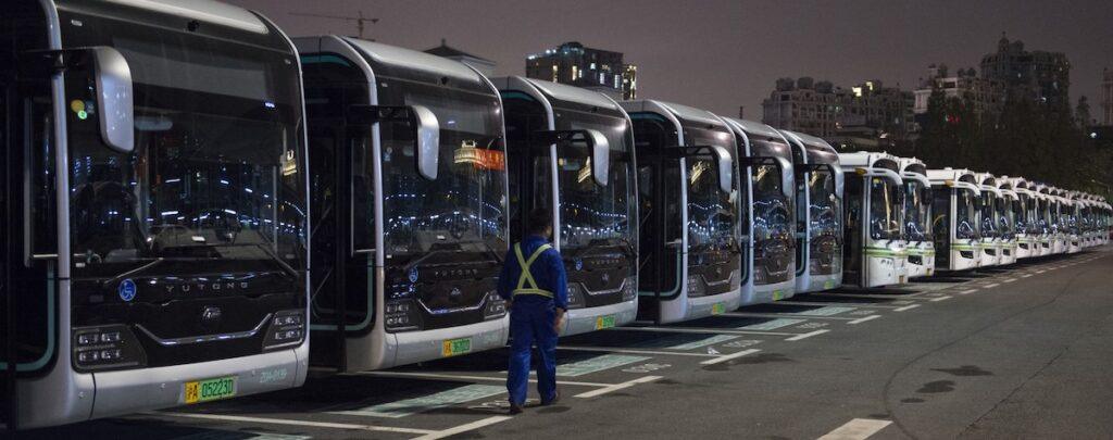 China electric buses