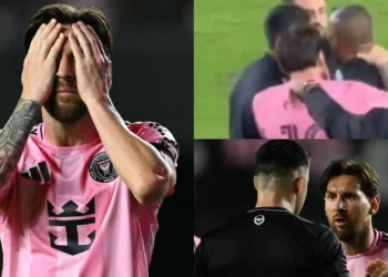 Messi fined after grabbing opposition Coach’s neck in heated MLS clash