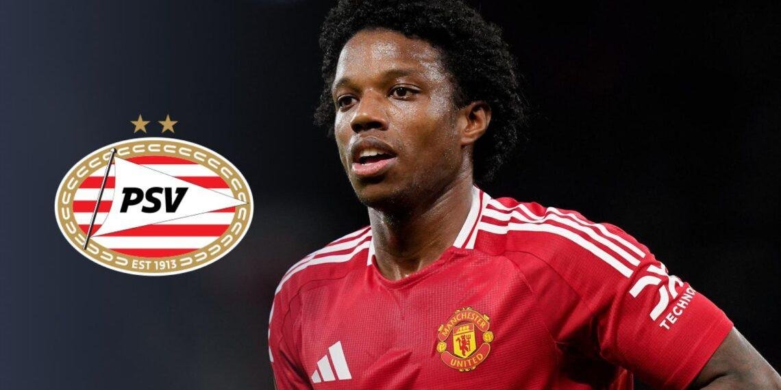 PSV sign defender Malacia on loan from Man Utd