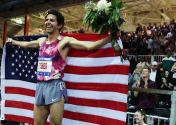 US Fisher sets second world indoor record in six days