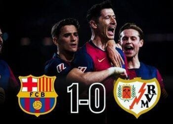 Barcelona reclaims La Liga top spot after hard-fought win over Rayo Vallecano