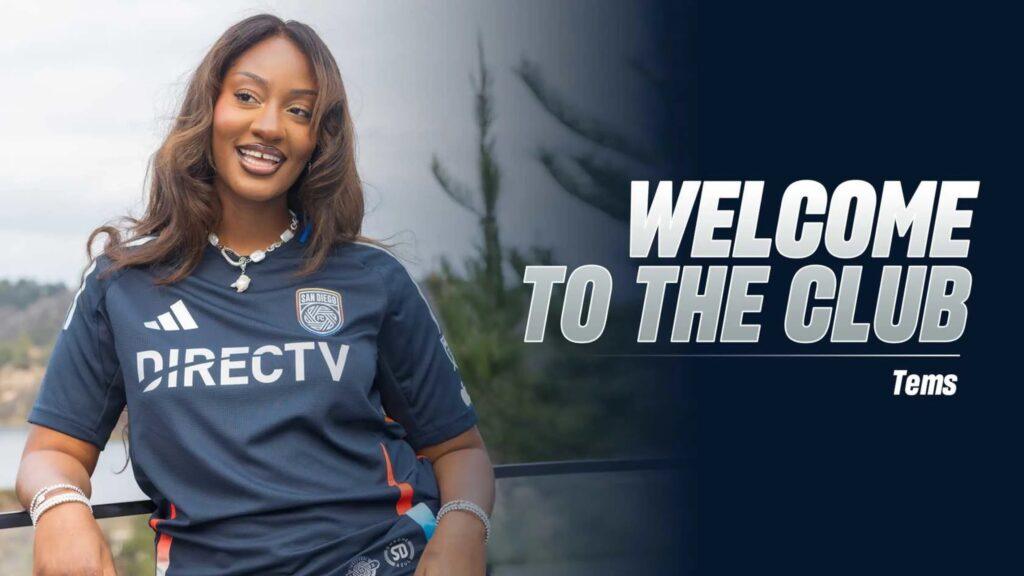 Nigerian Grammy winner Tems ventures into sports, joins San Diego FC ownership