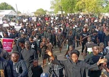 Massive protest in Yola as campaign for clemency for Sunday Jackson mounts