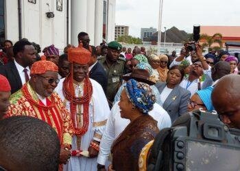 Remi Tinubu arrives Delta on a 2-day working visit