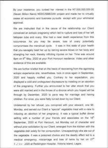 Letter of how Natasha sued husband before their marriage surfaces online 