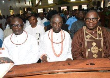 High Chief Iduh Amadhe buries father in grand style