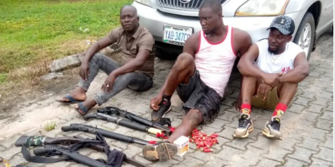 Police arrest 3 suspects for gun running, recover arms, ammunition in Delta