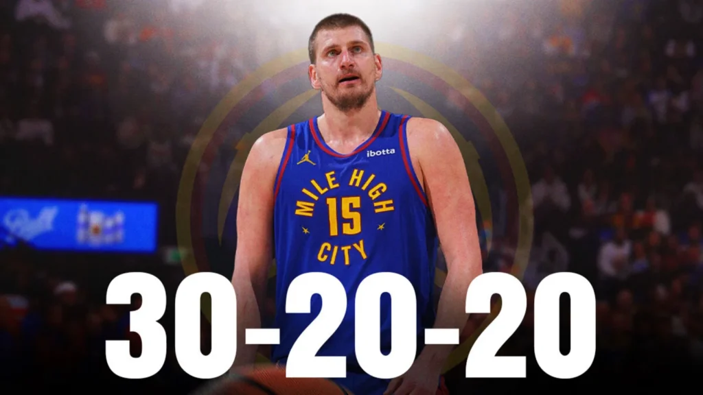 Nikola Jokić nets 30-20-20 against Phoenix Suns
