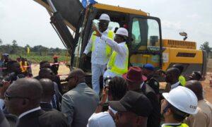 Tinubu flags- off construction of access road to Second Niger Bridge