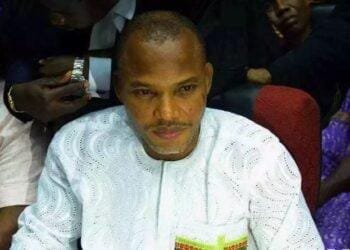 FG re-arraigned Nnamdi Kanu on revised terrorism charge
