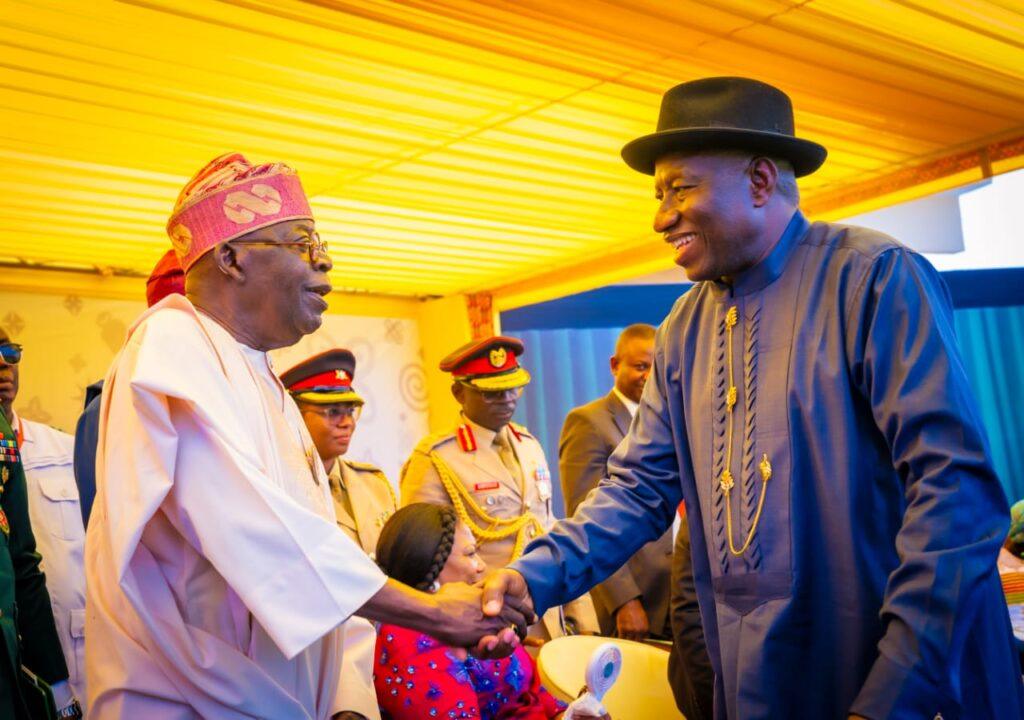 Tinubu congratulates Goodluck Jonathan on winning Shunhak Peace Prize