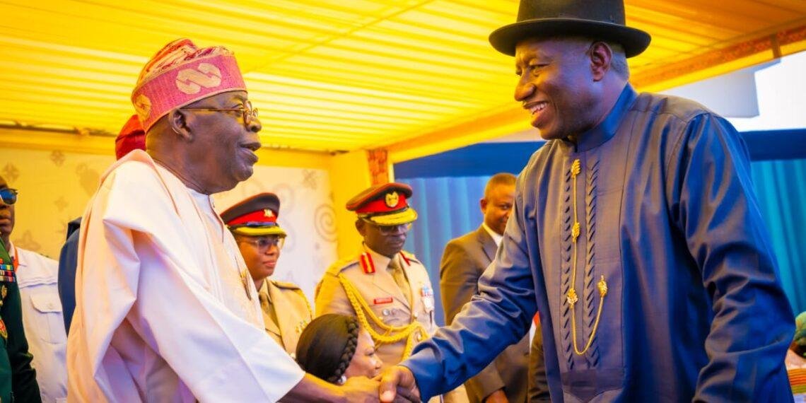 Tinubu congratulates Goodluck Jonathan on winning Shunhak Peace Prize