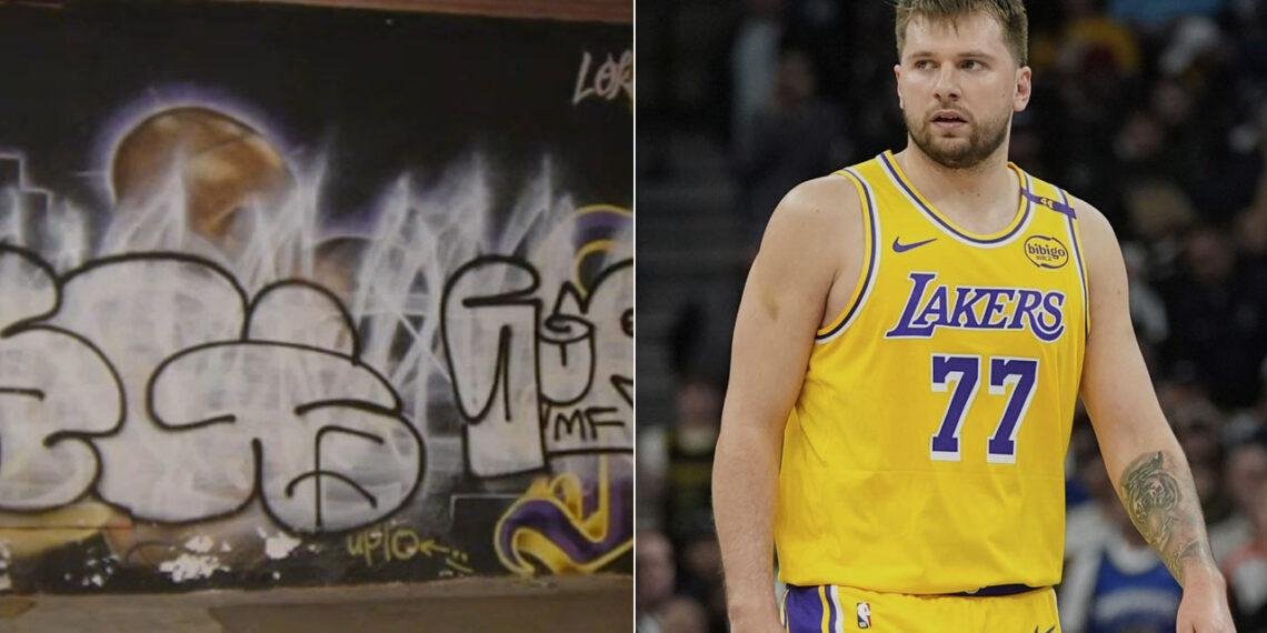 Doncic funds restoration of vandalized Kobe Bryant mural in Los Angeles