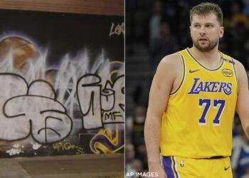 Doncic funds restoration of vandalized Kobe Bryant mural in Los Angeles