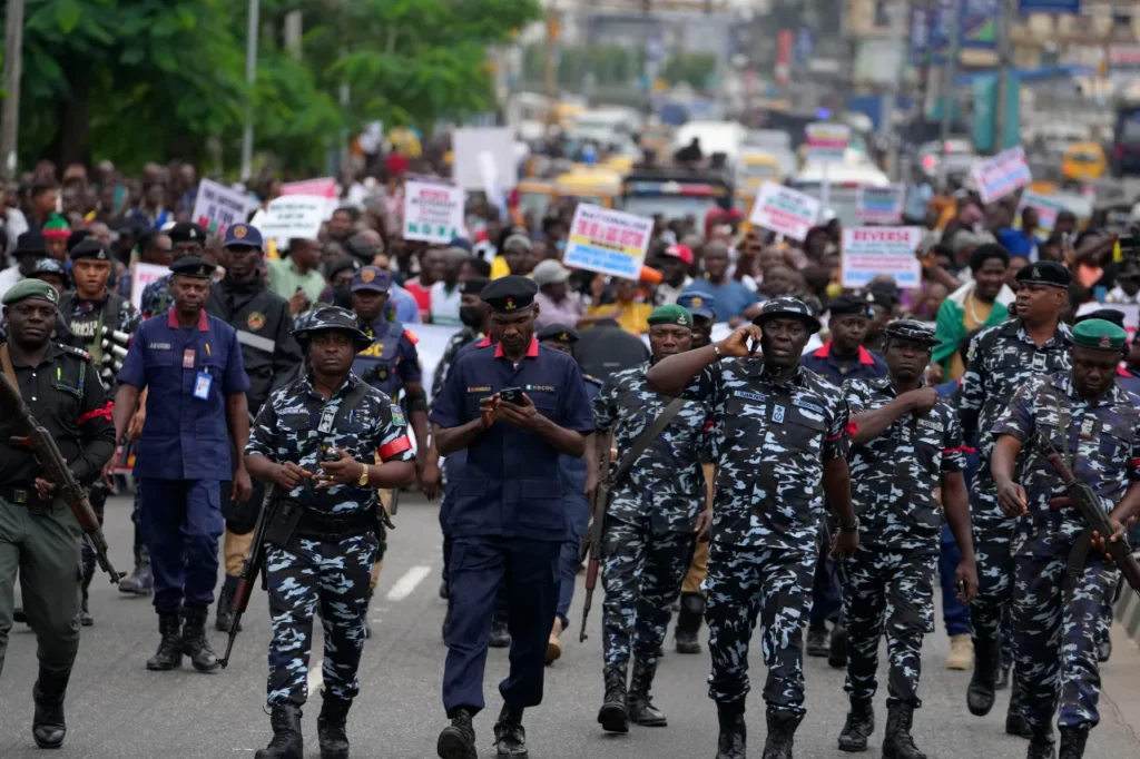 Massive security deployment in Adamawa as Police respond to Nationwide protest