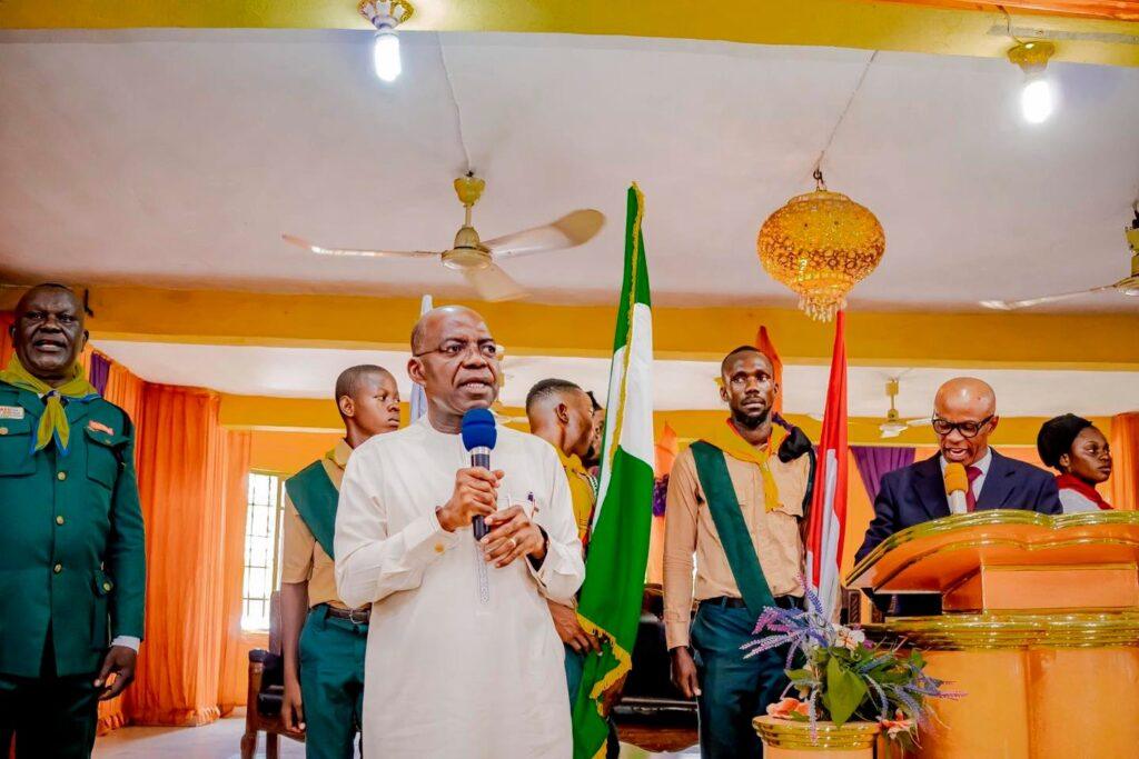 'Nobody can challenge you because of your works' – Catholic Bishop hails Governor Otti’s transformation of Abia State