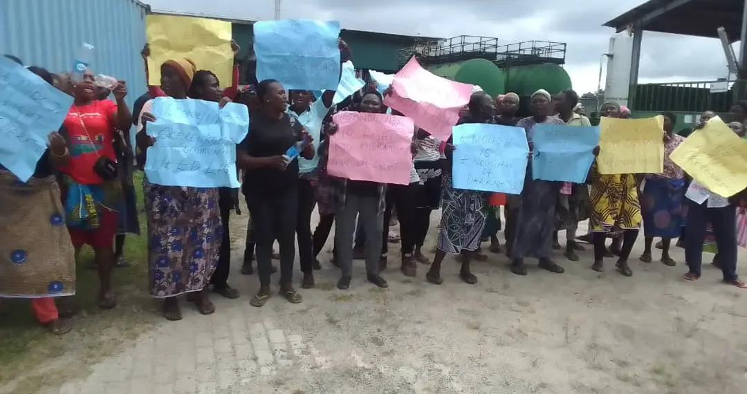 Massive protest erupts in Delta as Irri Community shuts down OANDO flow station over years of neglect