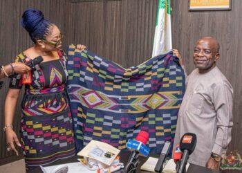 Gov. Otti says his administration will promote, patronise Akwete fabrics