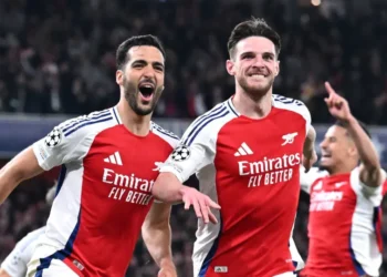 Arsenal humiliate Real Madrid 3-0 in Champions League thriller, Declan Rice shines with stunning braces