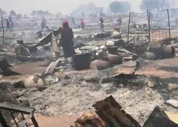 Rep. Abuna sympathizes with victims of fire outbreak at Borno IDPs camp