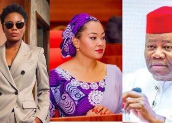 Sandra Duru sets social media on fire, exposes Senator Natasha’s alleged lies on Akpabio sexual harassment claim with Facebook live