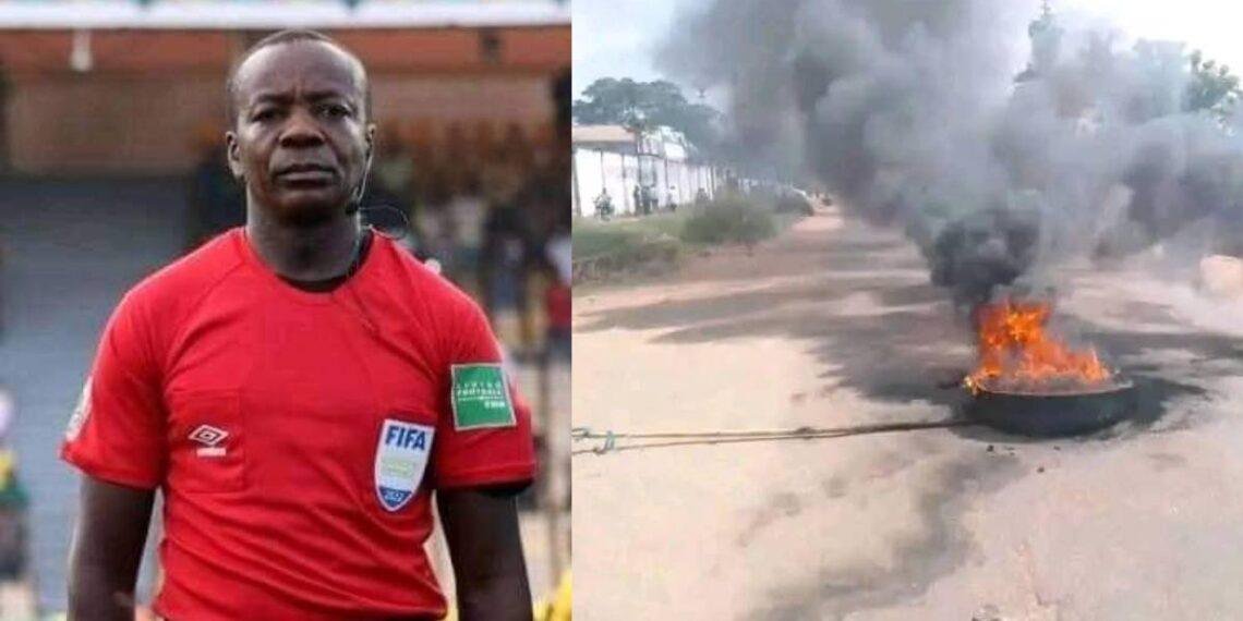 Mob sets referee ablaze in DR Congo