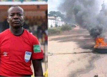 Mob sets referee ablaze in DR Congo