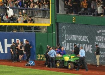 Man in critical condition after falling from stands at Pirates game