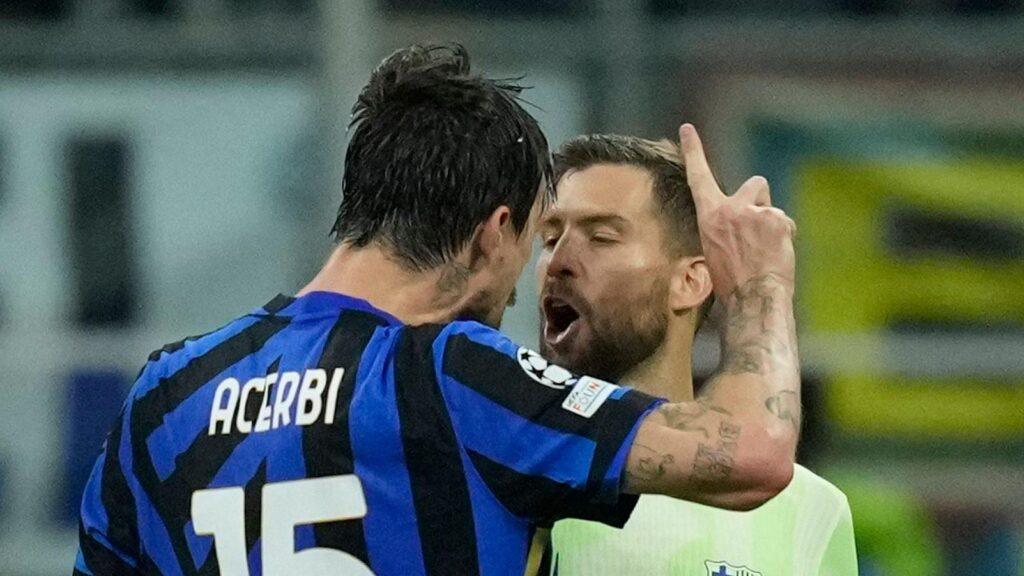 Barca's Martinez rejects spitting at Acerbi during Champions League semi-final