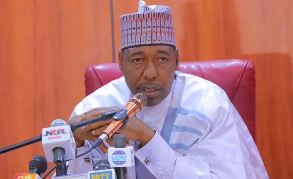 Gov. Zulum bans sales of alcohol in Borno