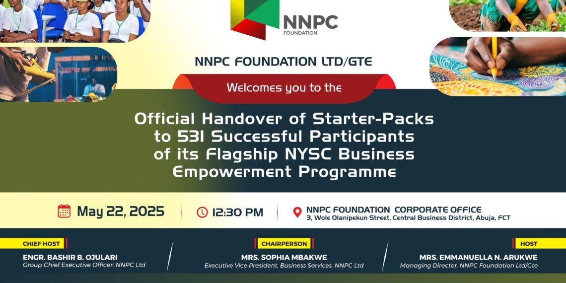 NNPC empowers 531 NYSC members with ₦531,000, business starter packs in major youth empowerment drive
