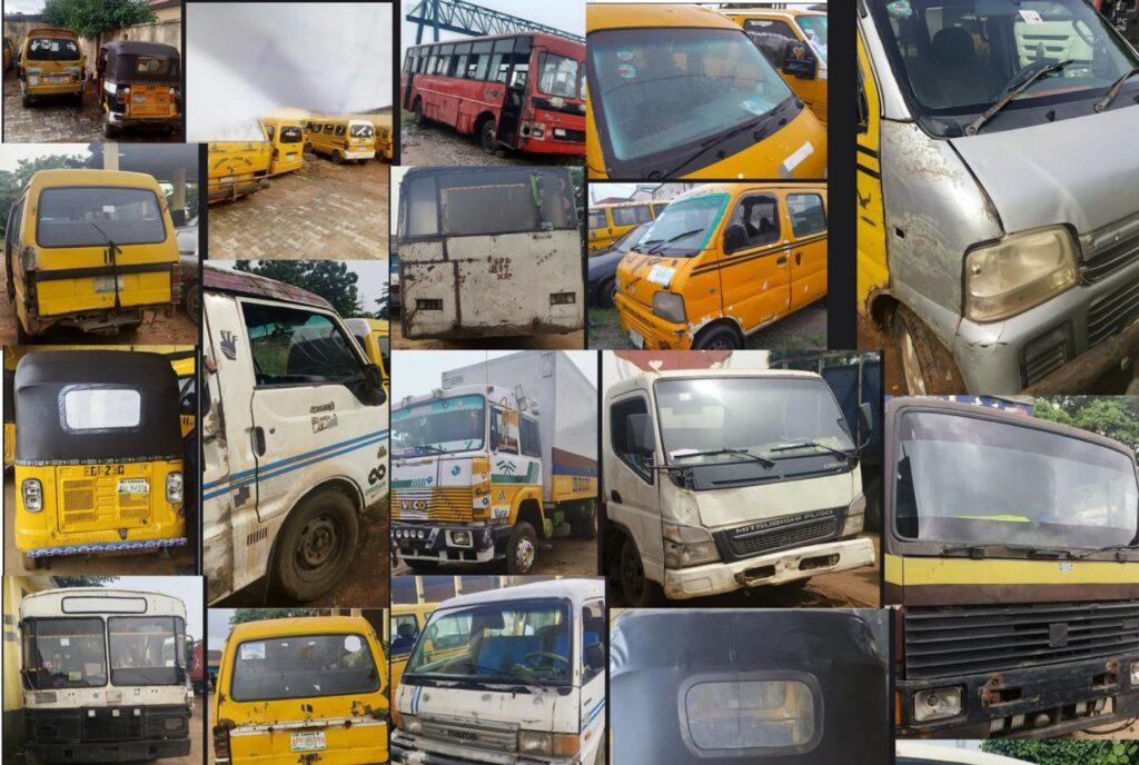 Vehicle Inspection Service impounds over 200 unroadworthy vehicles in Lagos