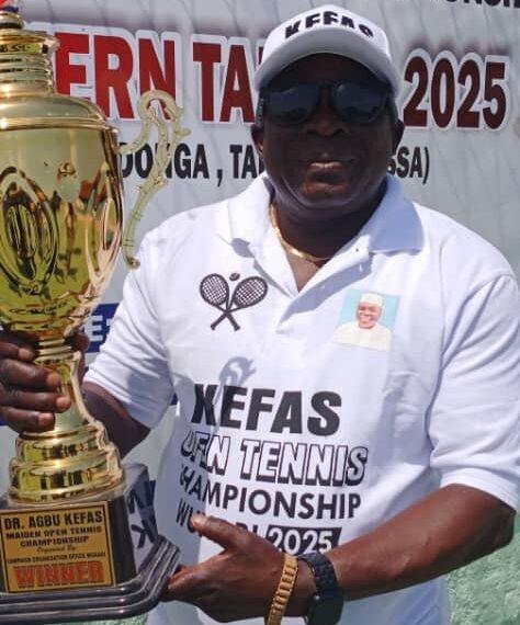 Taraba revenue board chairman advocates annual Kefas tennis tournament