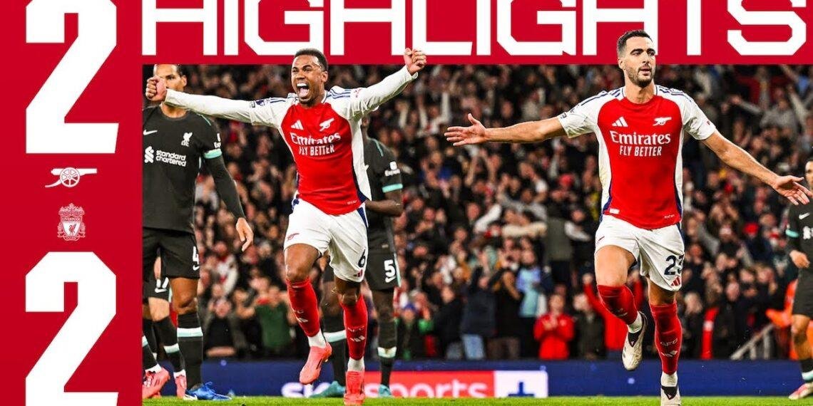 Arsenal overcome 2 goal deficit to draw against Liverpool