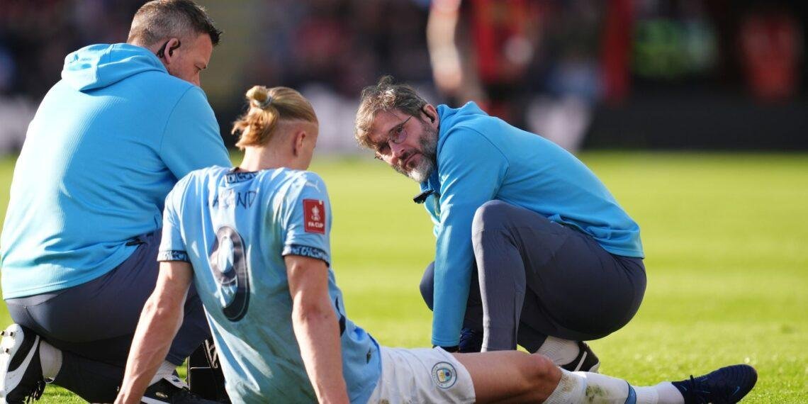 Haaland has recovered from his ankle injury, says Guardiola