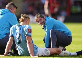 Haaland has recovered from his ankle injury, says Guardiola