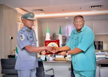 Gov. Otu takes quest to strengthen state economy, security to Customs Service