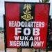 Nigerian Army inaugurates forward operating base in Wukari to strengthen security in Southern Taraba