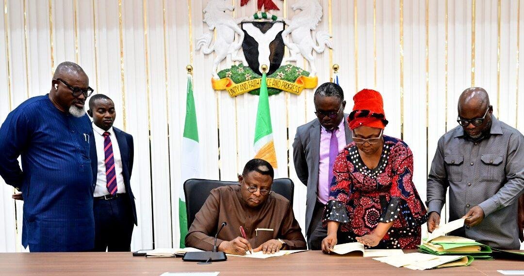 Gov. Otu assents to 9 bills as legislators endorse his re-election